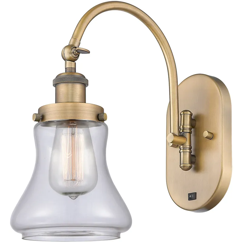 Franklin Restoration Bellmont 1 Light 7 inch Brushed Brass Sconce Wall Light