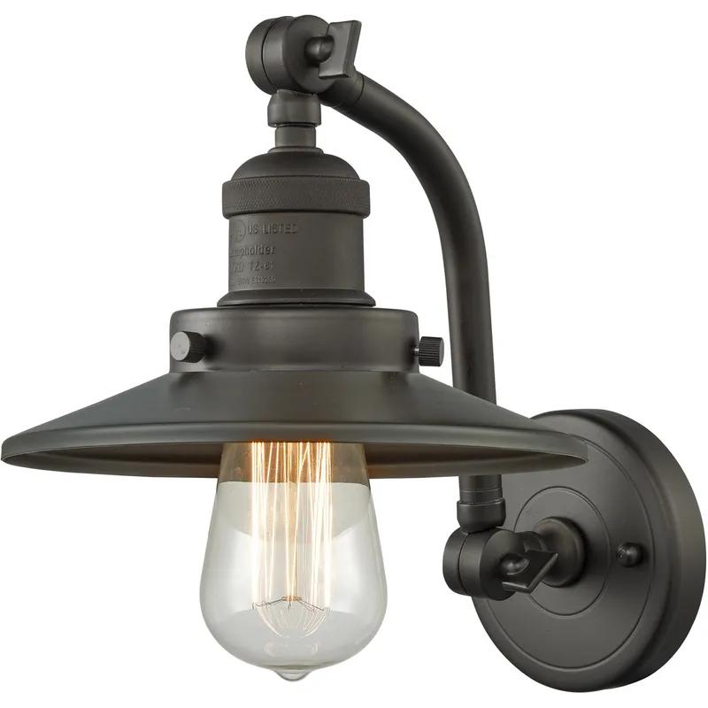 Franklin Restoration Railroad LED 5 inch Oil Rubbed Bronze Sconce Wall Light, Franklin Restoration