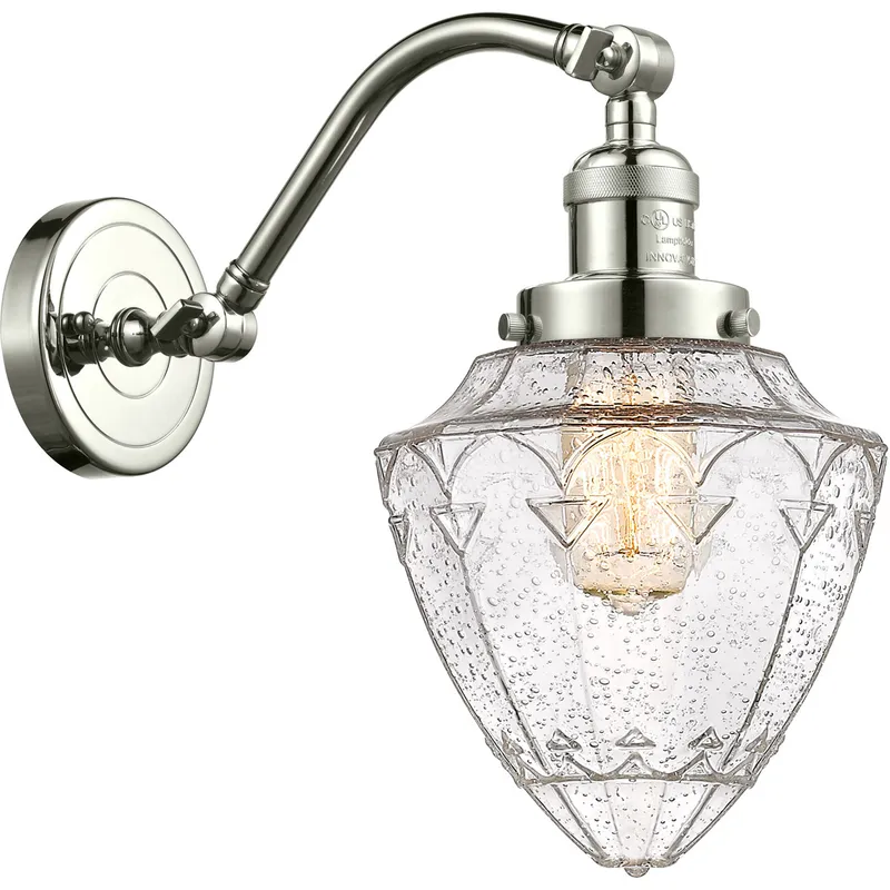 Franklin Restoration Bullet LED 7 inch Polished Nickel Sconce Wall Light