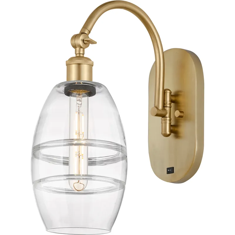 Ballston Vaz 1 Light 5.88 inch Satin Gold Sconce Wall Light