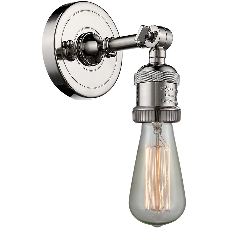 Franklin Restoration Bare Bulb LED 4.5 inch Polished Nickel Sconce Wall Light