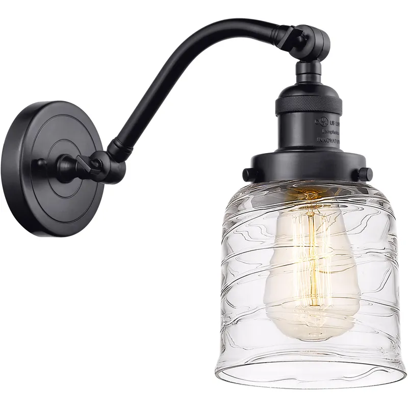 Franklin Restoration Bell 1 Light 5 inch Matte Black Sconce Wall Light