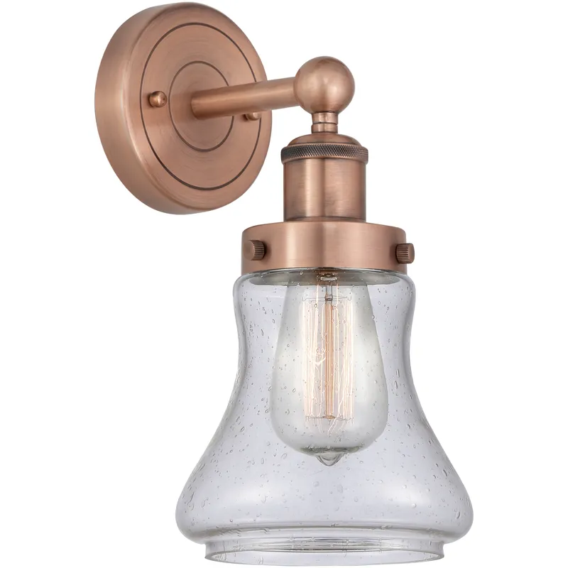 Bellmont Sconce Wall Light in Antique Copper, Seedy