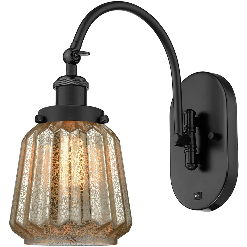 Franklin Restoration Chatham 1 Light 7 inch Matte Black Sconce Wall Light