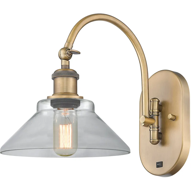 Ballston Orwell LED 8 inch Brushed Brass Sconce Wall Light