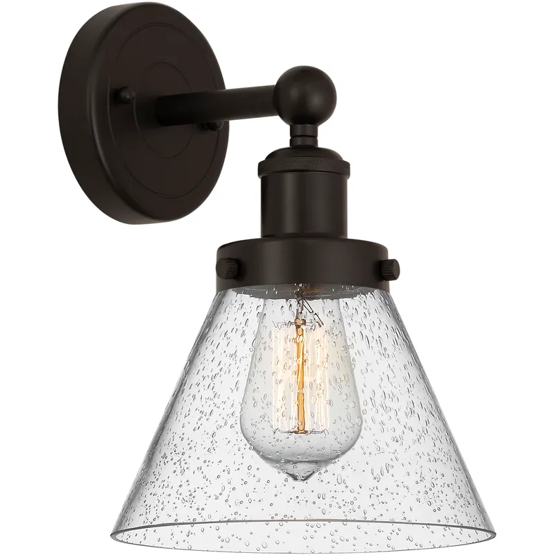 Cone 1 Light 7.75 inch Oil Rubbed Bronze Sconce Wall Light
