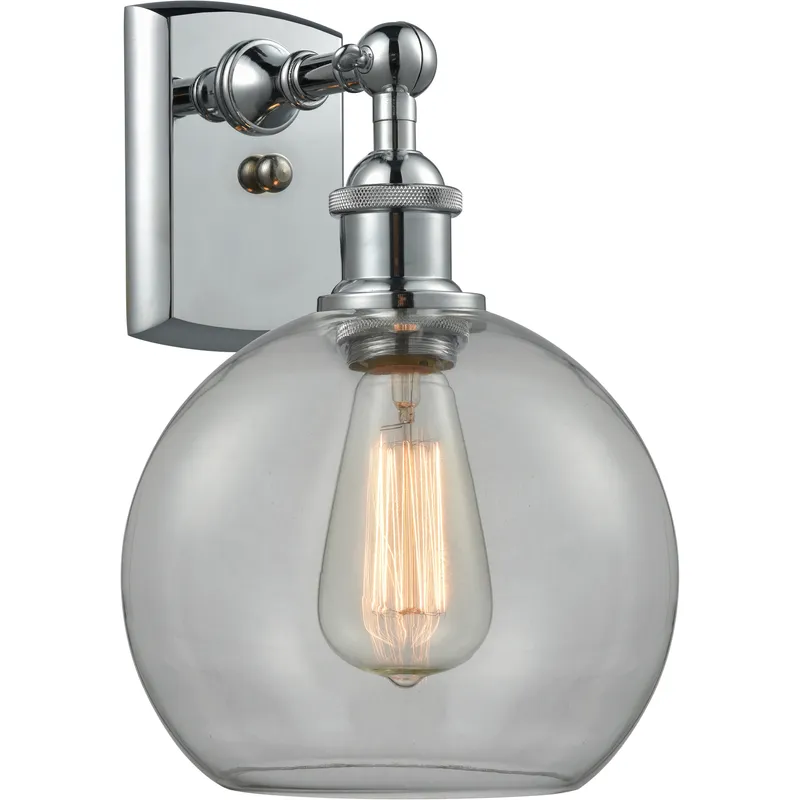 Ballston Athens 1 Light 8 inch Polished Chrome Sconce Wall Light