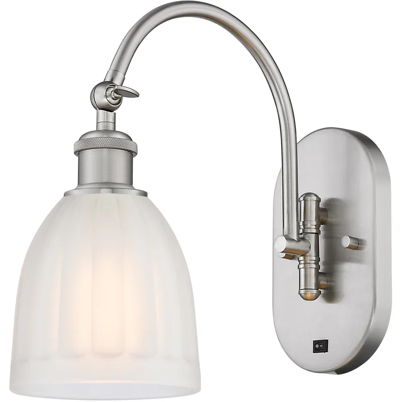 Ballston Brookfield LED 6 inch Brushed Satin Nickel Sconce Wall Light