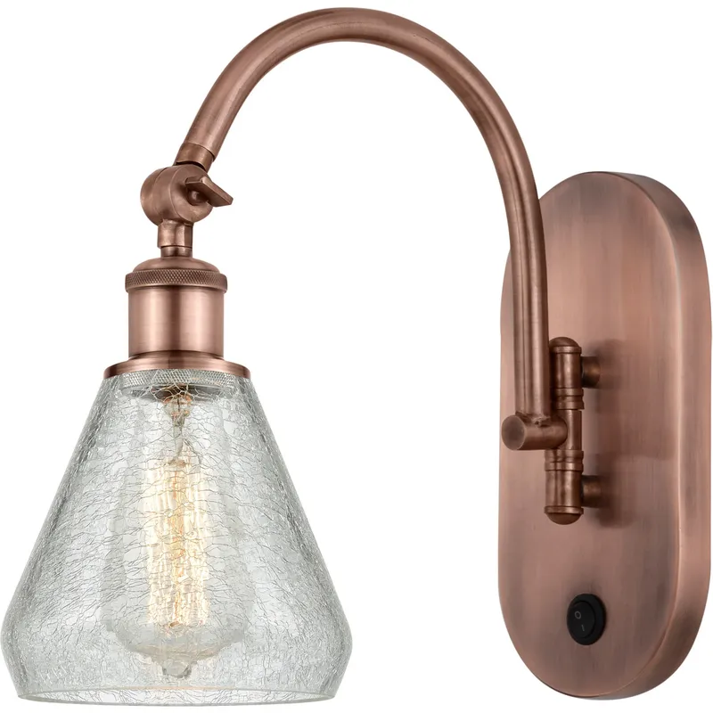 Ballston Conesus 1 Light 6 inch Antique Copper Sconce Wall Light