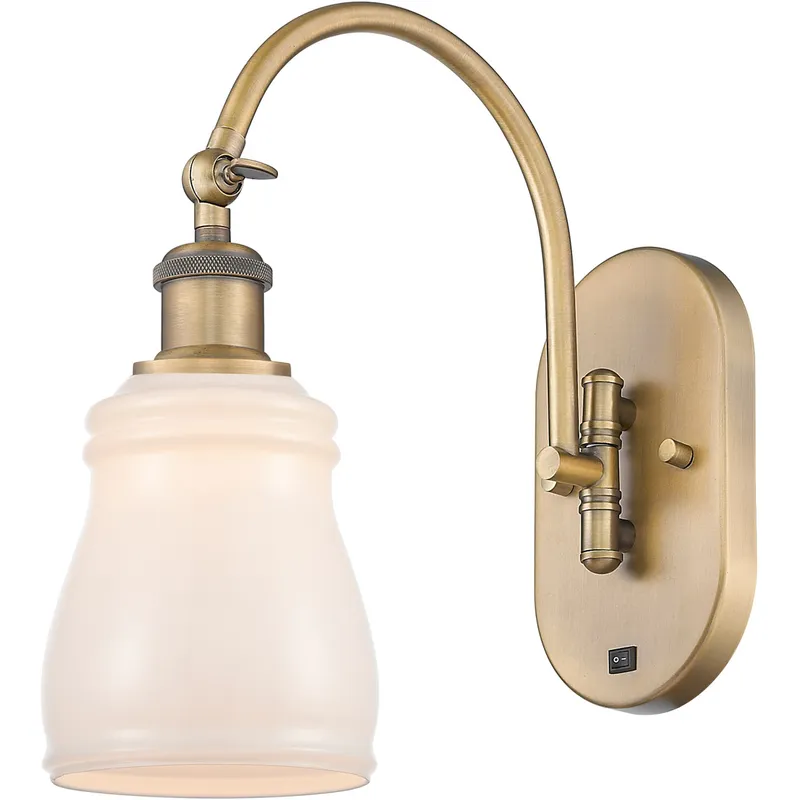 Ballston Ellery 1 Light 5 inch Brushed Brass Sconce Wall Light