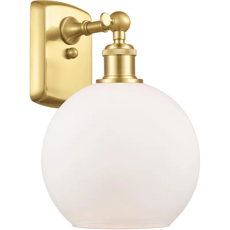 Ballston Athens 1 Light 8 inch Satin Gold Sconce Wall Light