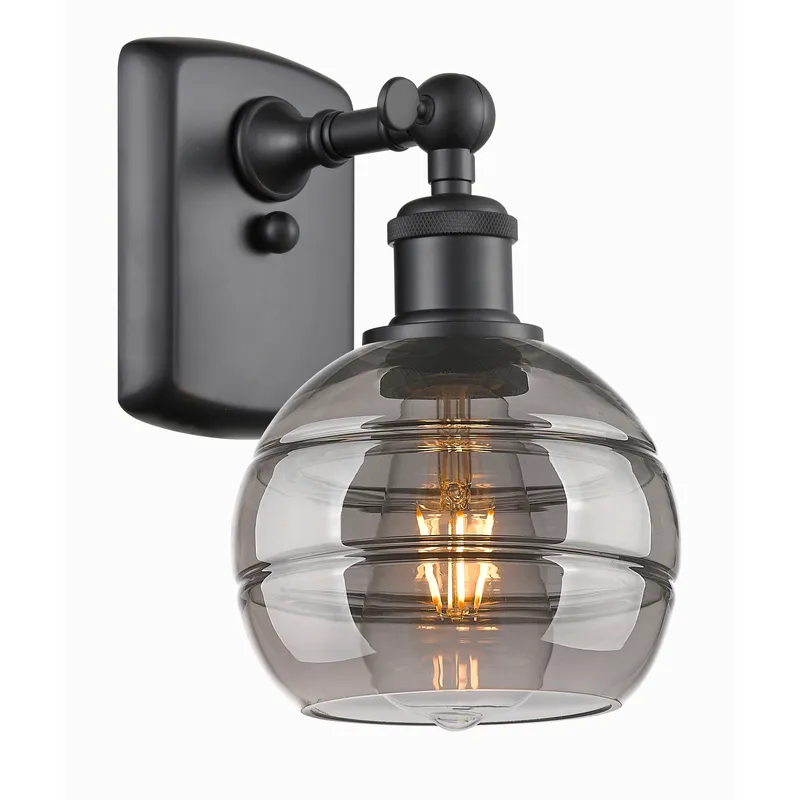 Ballston Rochester 1 Light 5.88 inch Matte Black Sconce Wall Light