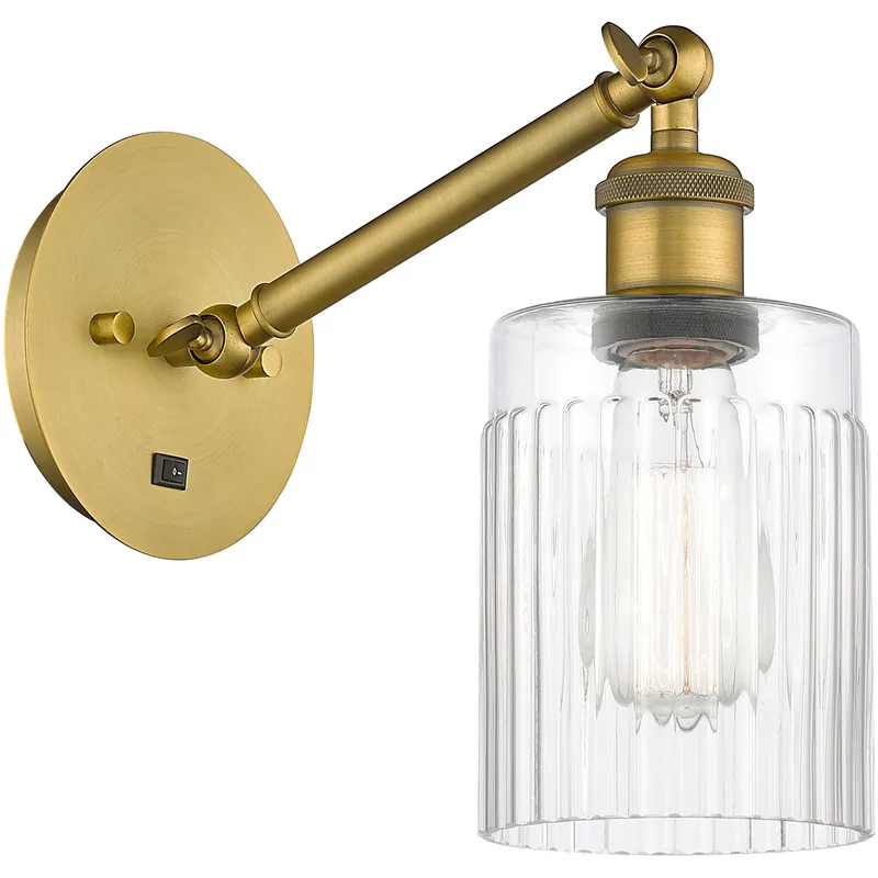 Ballston Hadley 1 Light 5 inch Brushed Brass Sconce Wall Light
