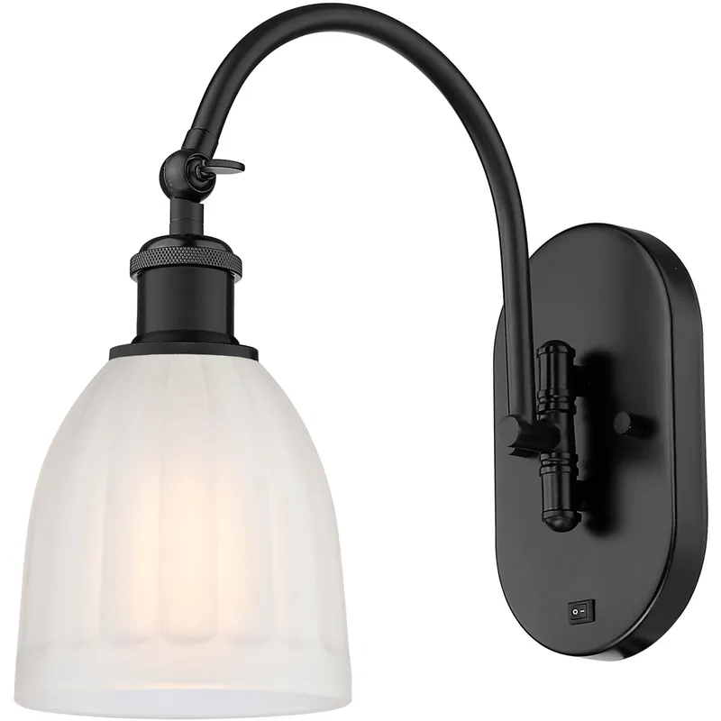 Ballston Brookfield LED 6 inch Matte Black Sconce Wall Light