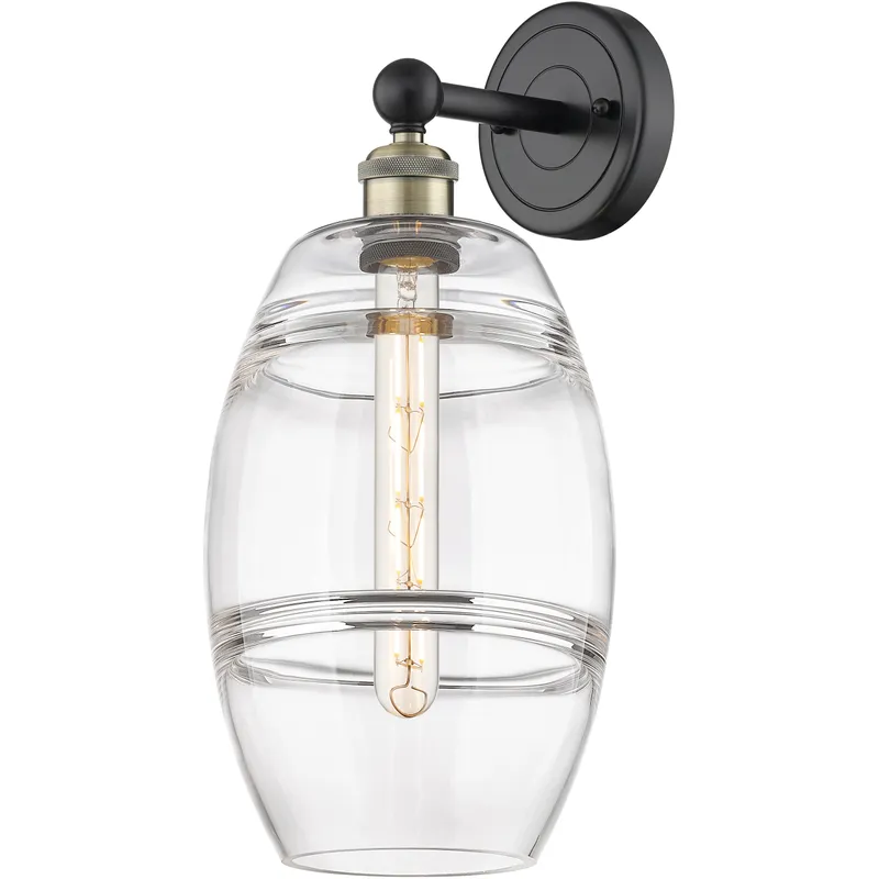 Edison Vaz 1 Light 8 inch Black Antique Brass Sconce Wall Light