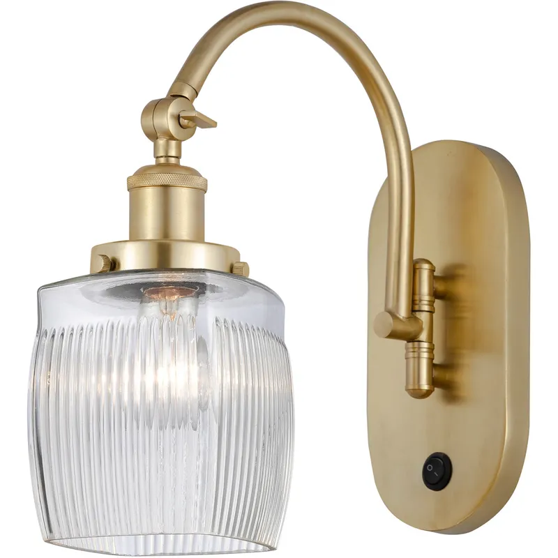 Franklin Restoration Colton LED 5.5 inch Satin Gold Sconce Wall Light