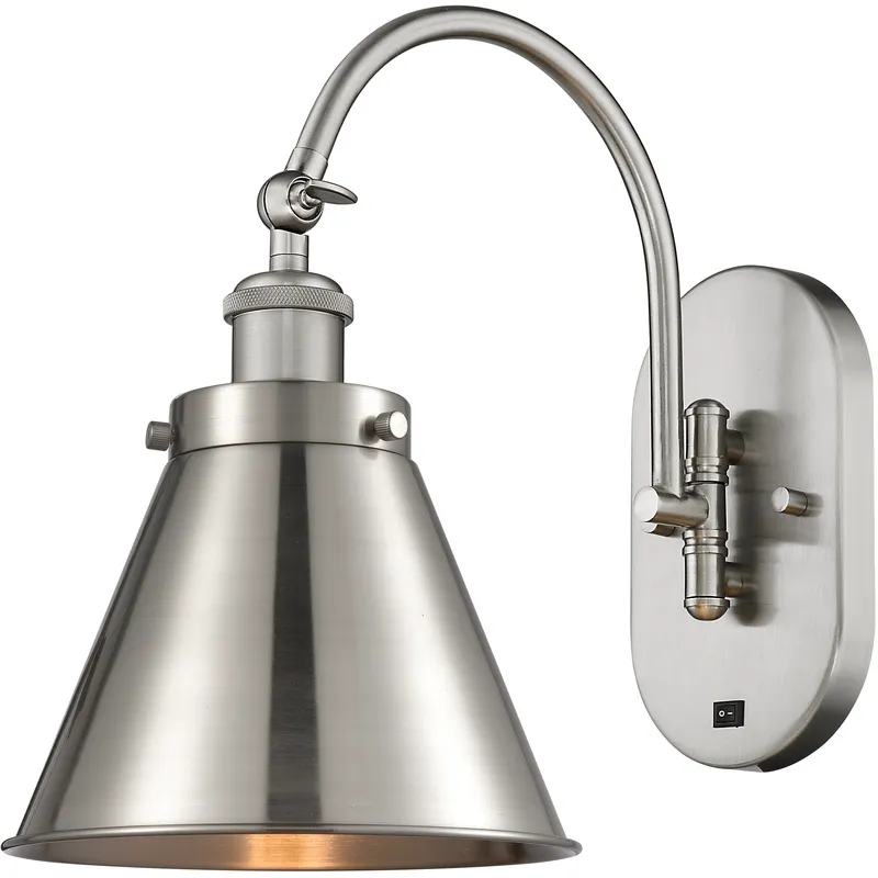 Franklin Restoration Appalachian 1 Light 8 inch Brushed Satin Nickel Sconce Wall Light