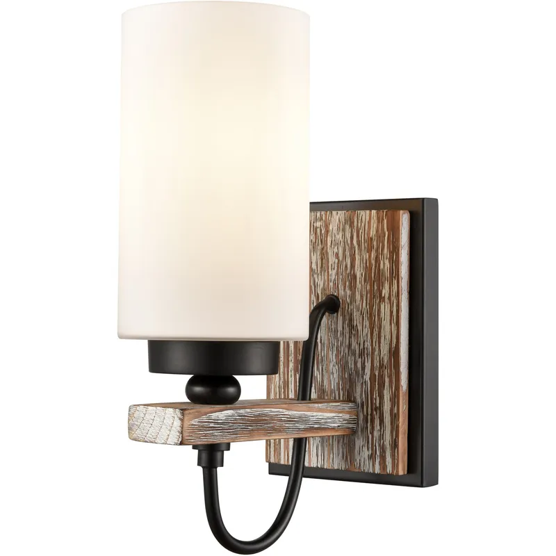 Paladin 1 Light 5 inch Matte Black Sconce Wall Light