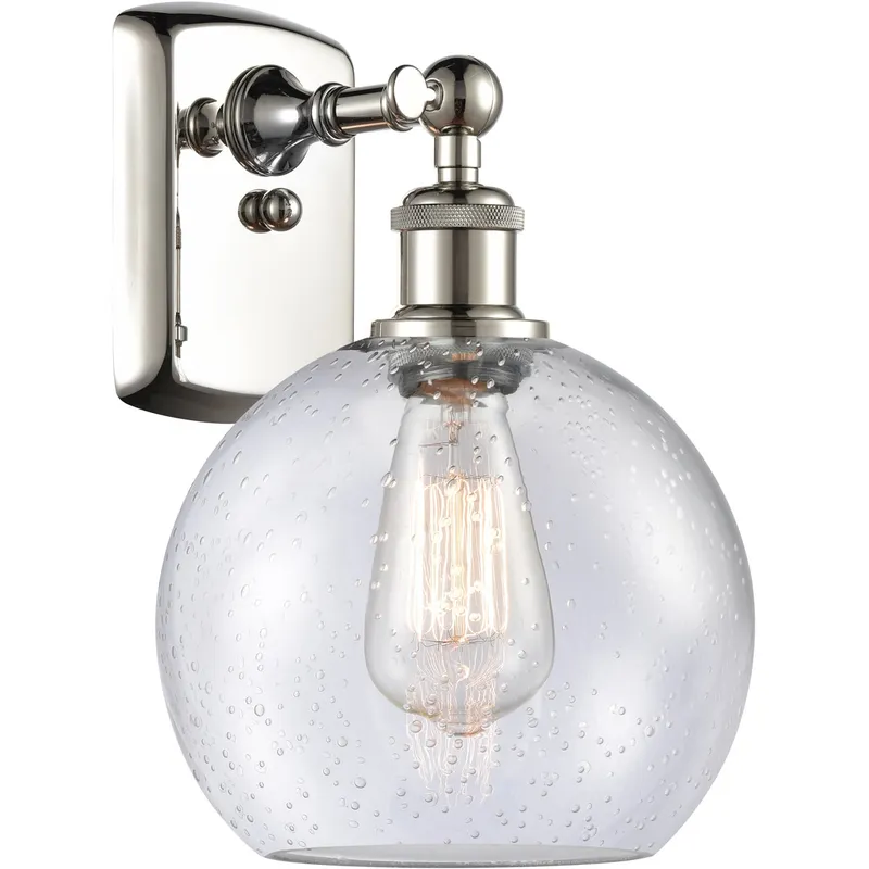 Ballston Athens 1 Light 8 inch Polished Nickel Sconce Wall Light