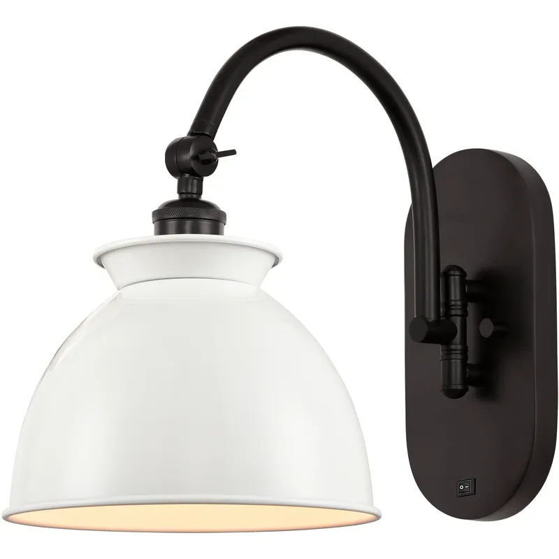 Ballston Adirondack 1 Light 8 inch Oil Rubbed Bronze Sconce Wall Light