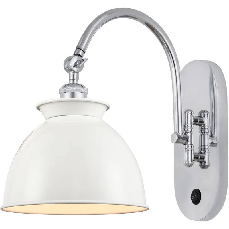 Ballston Adirondack 1 Light 8 inch Polished Chrome Sconce Wall Light