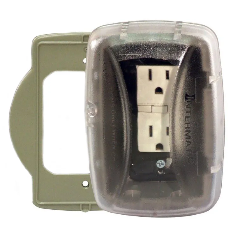 Weatherproof In-Use Cover, 1 Gang, Multiple Insert Type, 2-3/4" Deep, Non-Metallic
