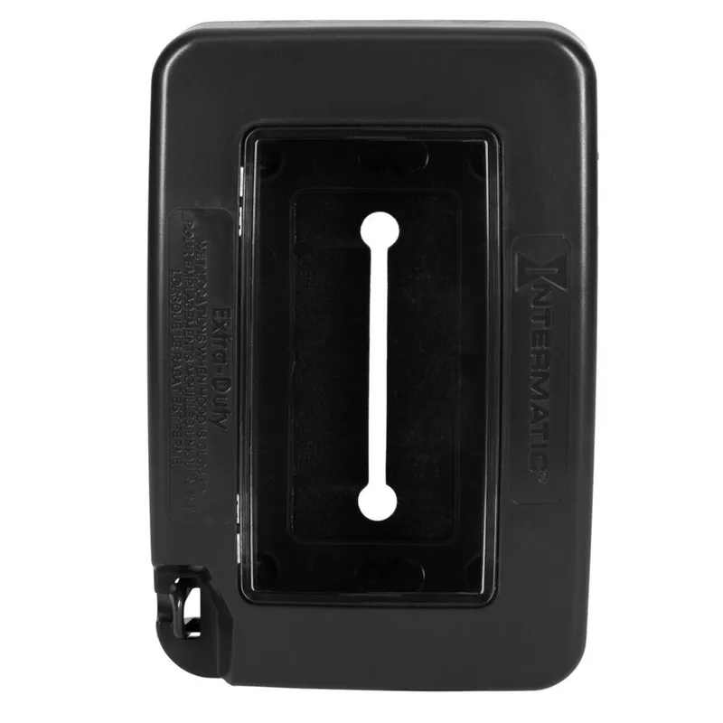 In-Use Weatherproof Cover, Single-Gang, Low Profile, Extra Duty, Polycarbonate, Black