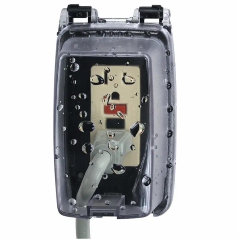 Weatherproof In-Use Cover, 1 Gang, Multiple Insert Type, 2-1/4" Deep, Vertical Mount