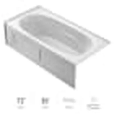 Jacuzzi TR72-3622JL-AW Soaking Bath 72X36