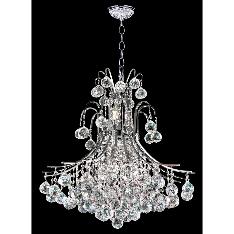 Cascade 11 Light 22 inch Silver Chandelier Ceiling Light