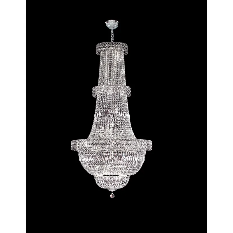 Prestige 47 Light 36 inch Silver Entry Chandelier Ceiling Light, Large