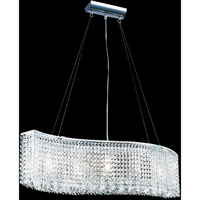 Fashionable Broadway 5 Light 7 inch Silver Chandelier Ceiling Light
