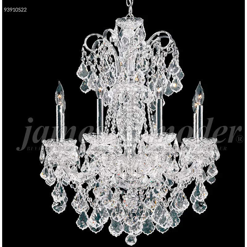 Maria Elena 10 Light 33 inch Silver Chandelier Ceiling Light