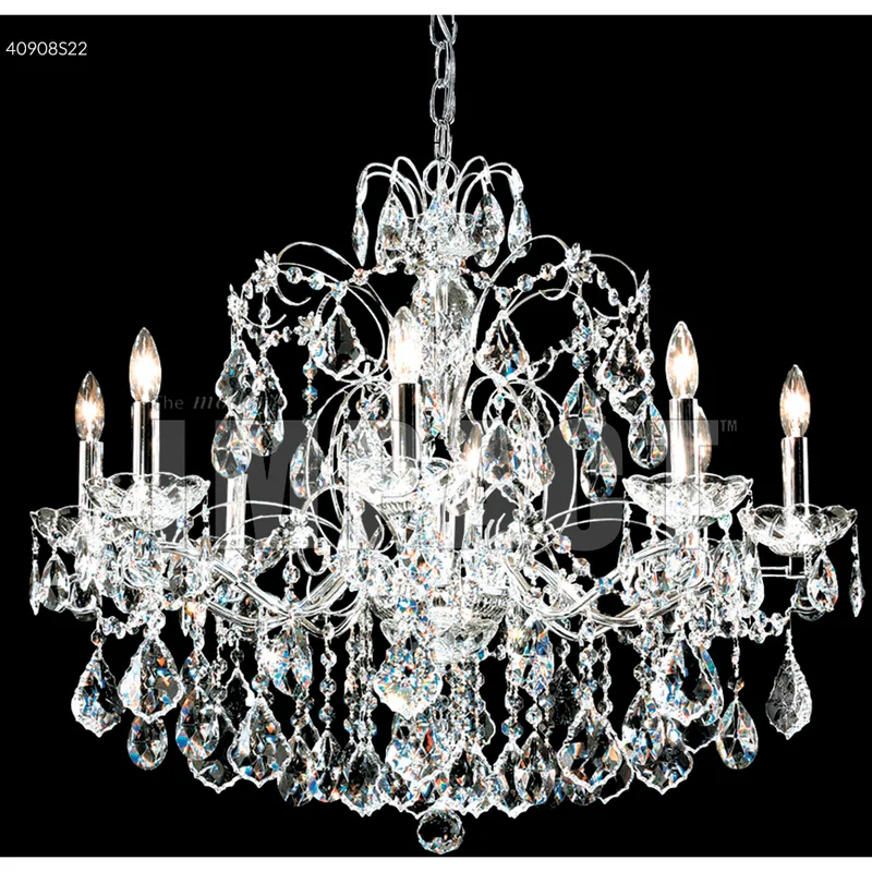 Regalia 8 Light 28 inch Silver Chandelier Ceiling Light