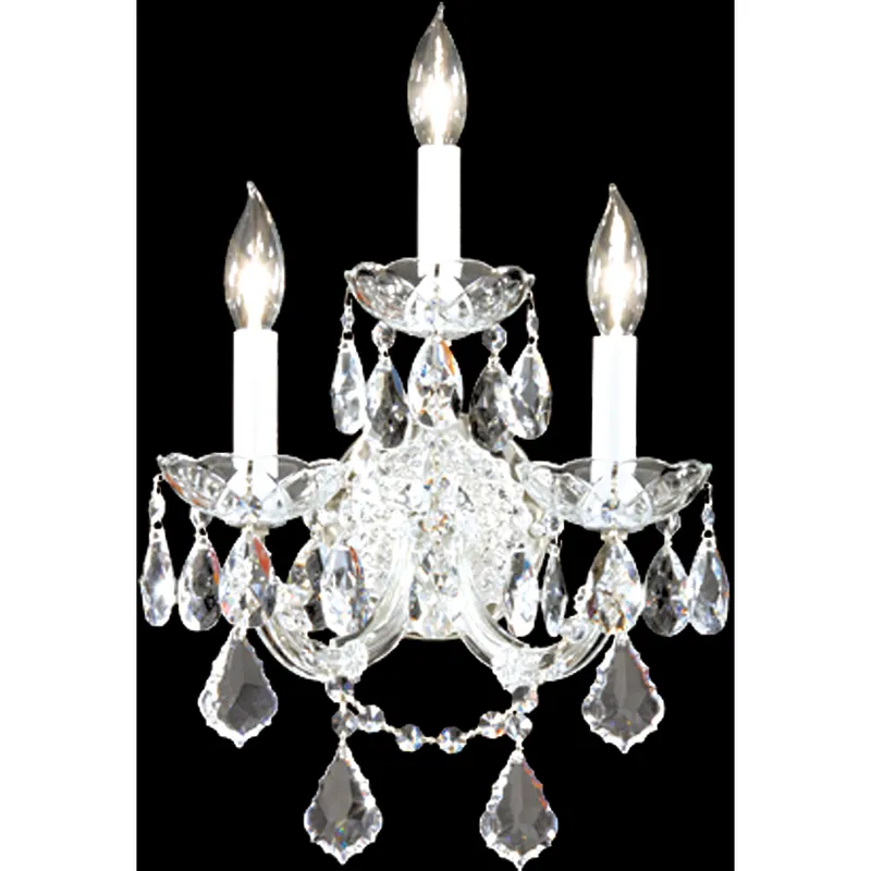 Maria Theresa 3 Light 11 inch Silver Wall Sconce Wall Light