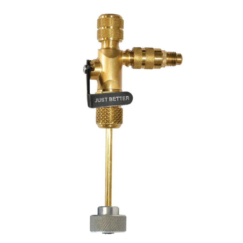 JB Industries A32525SVT Vacuum Rated Valve Core Removal Tool with 1/4 in Slide Valve Side Port and Torque Setting Knob