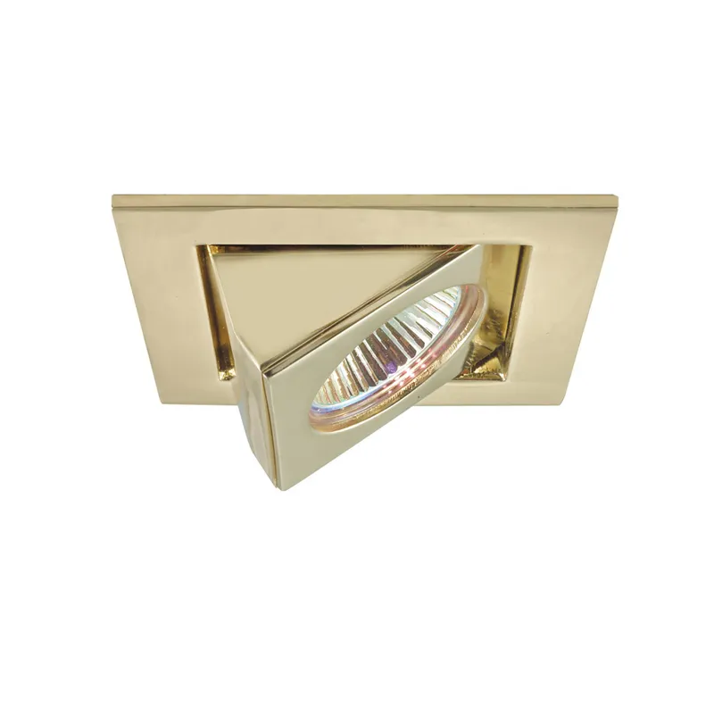 Signature 12V Halogen 3.25 inch Polished Brass Undercabinet Recessed Lighting