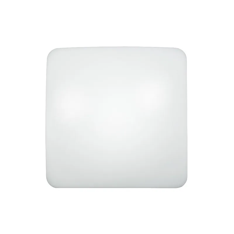 Relyence LED 13.88 inch White Flush Mount Ceiling Light, Square Drum