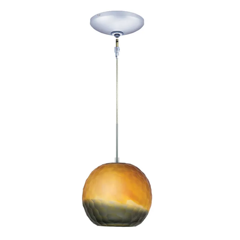 Envisage VI 1 Light 8 inch Chrome Mini Pendant Ceiling Light in Chiseled Bronze Smoke