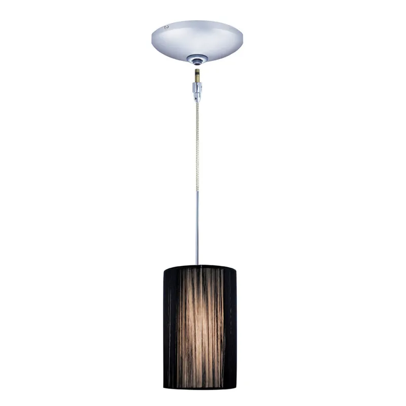 Zen 1 Light 5 inch Chrome Mini Pendant Ceiling Light