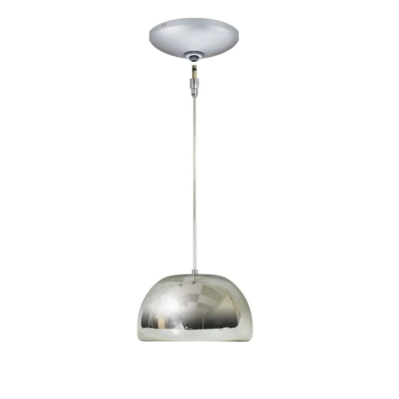 Envisage Vi 1 Light 8 inch Satin Nickel Mini Pendant Ceiling Light in Chrome