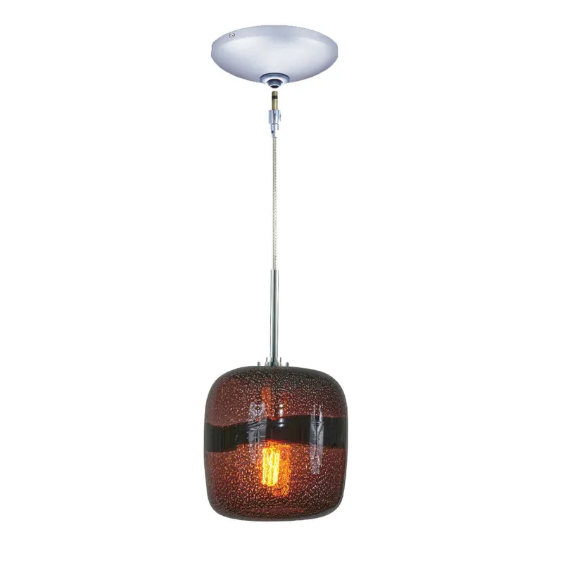 Envisage VI 1 Light 8 inch Chrome Mini Pendant Ceiling Light in Envisage Purple
