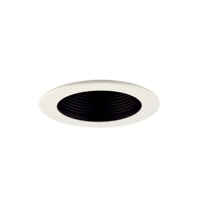 Signature Black & White Recessed Lighting Trim in Black/White