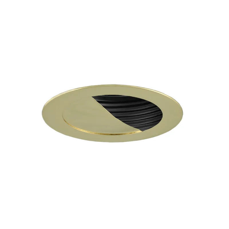 Signature Black & Polished Brass Recessed Lighting Trim