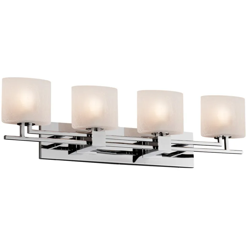 Fusion LED 36.5 inch Polished Chrome Bath Bar Wall Light in 2800 Lm LED, Oval, Weave Fusion, Aero