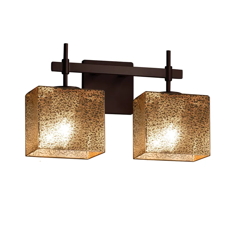 Fusion LED 14.5 inch Dark Bronze Vanity Light Wall Light in 1400 Lm LED, Rectangle, Mercury Fusion