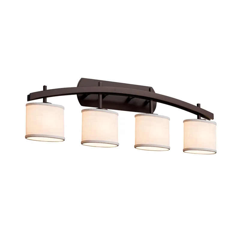 Textile LED 36 inch Brushed Nickel Bath Bar Wall Light