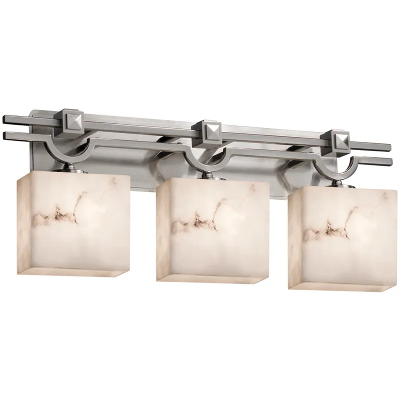 LumenAria LED 29 inch Brushed Nickel Bath Bar Wall Light in 2100 Lm LED, Rectangle, Rectangle