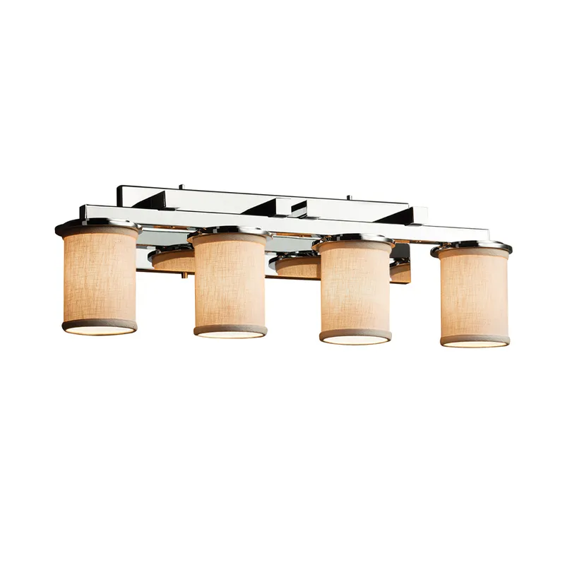 Textile LED 29 inch Polished Chrome Bath Bar Wall Light