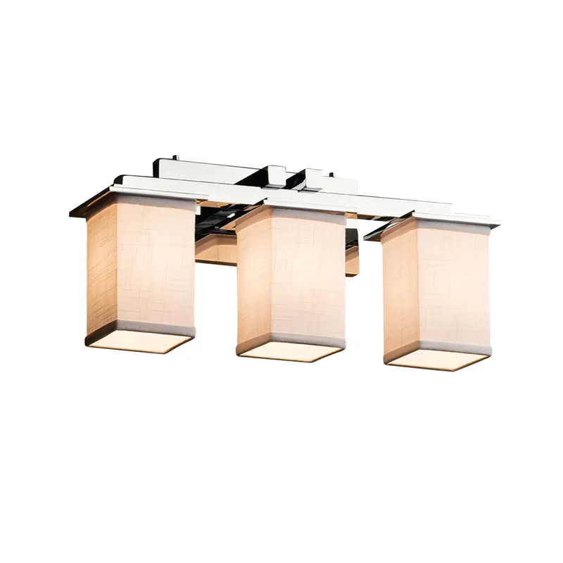 Textile LED 21 inch Brushed Nickel Bath Bar Wall Light